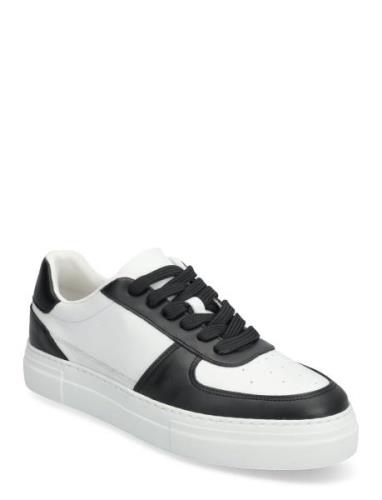 Slhharald Leather Sneaker Lave Sneakers Black Selected Homme