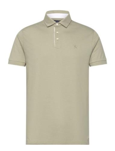 Selvedge Trim Tops Polos Short-sleeved Green Hackett London