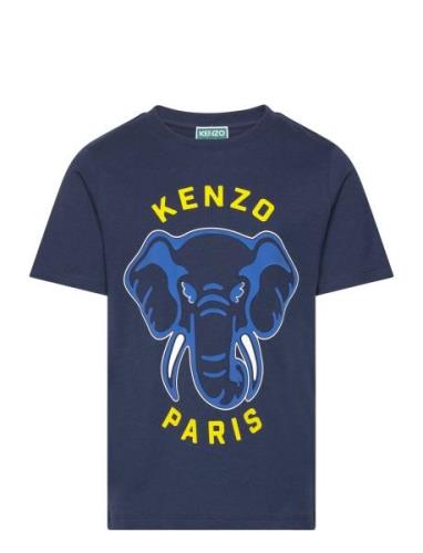 Short Sleeves Tee-Shirt Tops T-shirts Short-sleeved Navy Kenzo