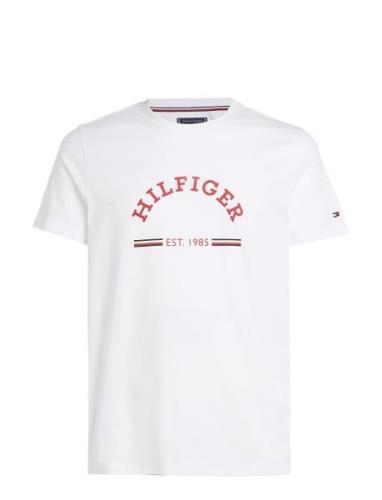Rwb Arch Gs Tee Tops T-shirts Short-sleeved White Tommy Hilfiger