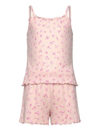 Pyjama Set Pointelle Singlet A Pyjamas Sett Pink Lindex