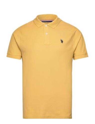 Uspa Polo Alfred Men Tops Polos Short-sleeved Yellow U.S. Polo Assn.