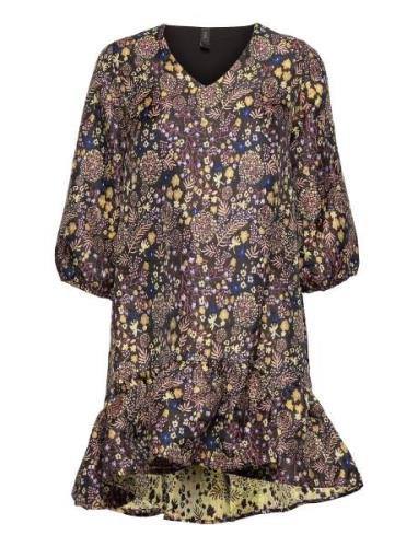 Yasyisho 3/4 Dress Ft Kort Kjole Multi/patterned YAS