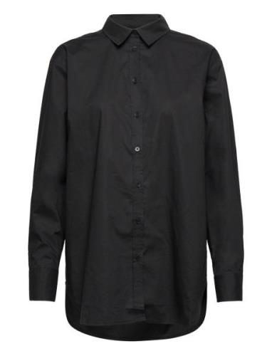 Adinapw Sh Tops Shirts Long-sleeved Black Part Two
