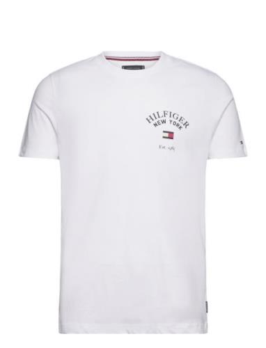 Arch Varsity Tee Tops T-shirts Short-sleeved White Tommy Hilfiger