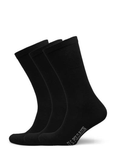 Uspa 3 Pack Sock Benja Women Underwear Socks Regular Socks Black U.S. ...