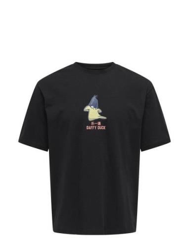 Onslo Y Rlx Ss Tee Tops T-shirts Short-sleeved Black ONLY & SONS