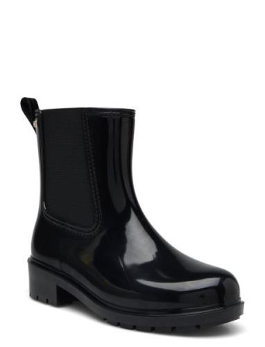 Flag Rainboot Regnstøvler Sko Black Tommy Hilfiger