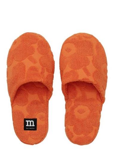 Mini Unikko Terry Slippers Slippers Tøfler Orange Marimekko Home