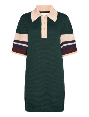 Polo Knit Mini Dress Kort Kjole Multi/patterned GANT