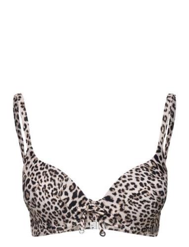 Pe Leopard Lydia Top Swimwear Bikinis Bikini Tops Wired Bikinitops Bei...