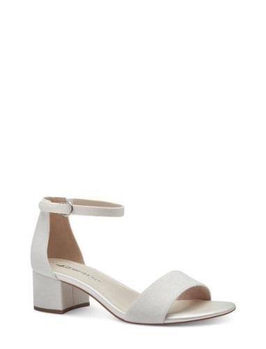 Women Sandals Sandal Med Hæl White Tamaris