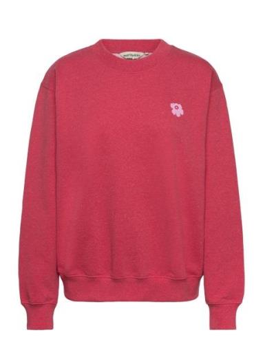 Leiot Unikko Placement Tops Sweat-shirts & Hoodies Sweat-shirts Pink M...