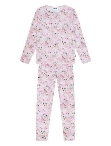Lue Pyjamas Sett Pink Molo