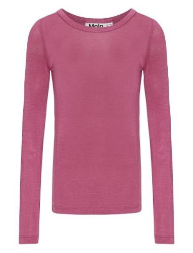 Ruana Tops T-shirts Long-sleeved T-shirts Pink Molo