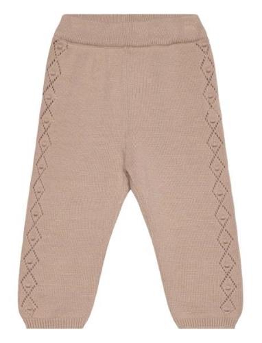 Pants Knit Bottoms Trousers Brown Fixoni