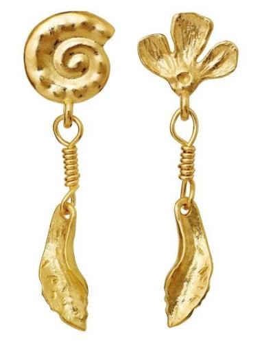 Carmel Earrings Øredobber Smykker Gold Maanesten