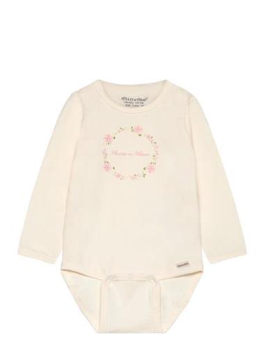 Body Ls Langermet Bodysuit Cream Minymo