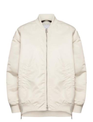 Satin Bomber Bomberjakke Cream Calvin Klein Jeans