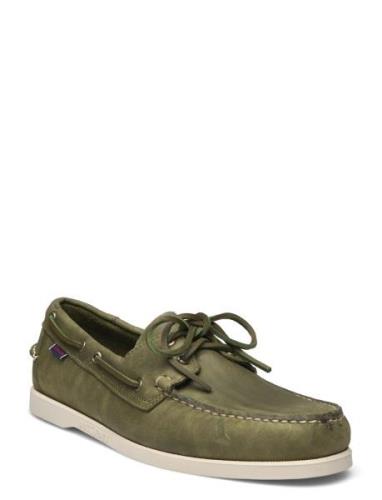 Docksides Crazy H Båtsko Sko Green Sebago