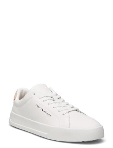 Th Court Leather Grain Ess Lave Sneakers White Tommy Hilfiger