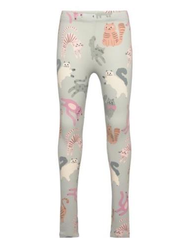 Leggings Aop Cats Bottoms Leggings Multi/patterned Lindex