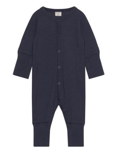 Jumpsuit Ls - Solid Langermet Bodysuit Navy CeLaVi