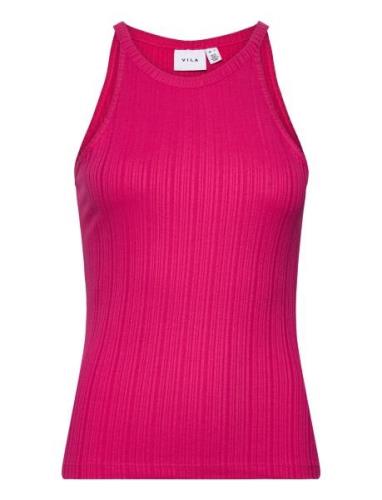 Viathalia New Strap Top - Noos Tops T-shirts & Tops Sleeveless Pink Vi...