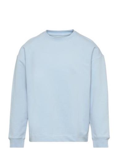 Sweatshirt Ls Solid Tops Sweat-shirts & Hoodies Sweat-shirts Blue Hutt...