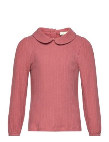 T-Shirt Ls Tops T-shirts Long-sleeved T-shirts Pink En Fant