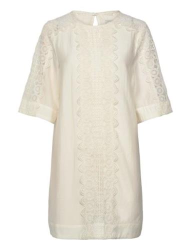 Cmmolly-Dress Kort Kjole Cream Copenhagen Muse