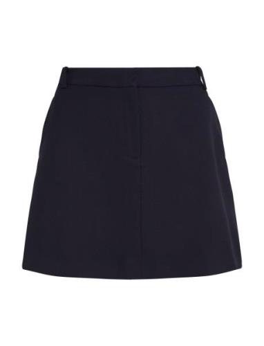 Core Straight Short Skirt Kort Skjørt Navy Tommy Hilfiger