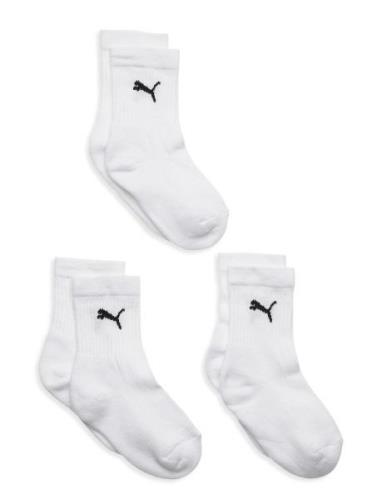 Puma Kids Crew Sock 3P Sokker Strømper White PUMA