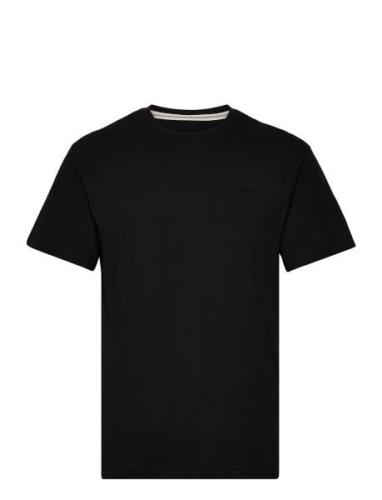 Akkikki S/S Logo Tee Noos Tops T-shirts Short-sleeved Black Anerkjendt