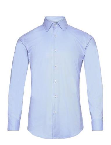 P-Hank-Kent-C1-222 Tops Shirts Business Blue BOSS