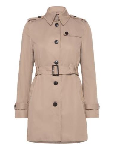 Heritage Single Breasted Trench Trench Coat Kåpe Beige Tommy Hilfiger