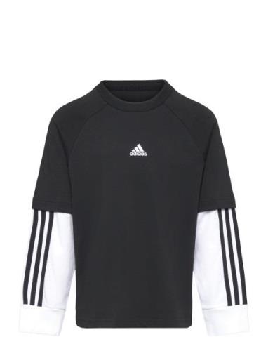 J Jam 2In1 Ls Tops T-shirts Long-sleeved T-shirts Black Adidas Sportsw...