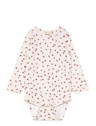 Body L/S Printed Bodies Long-sleeved Red Petit Piao