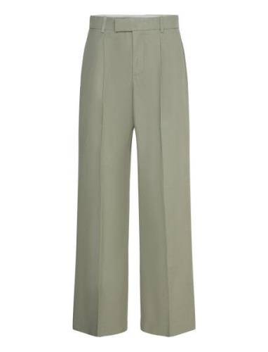 Pleated Suit Trousers Bottoms Trousers Suitpants Green Mango