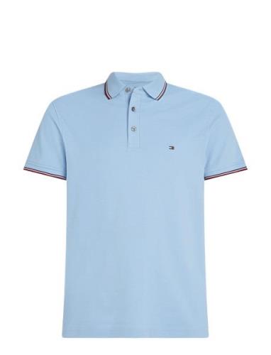 1985 Rwb Tipped Slim Polo Tops Polos Short-sleeved Blue Tommy Hilfiger