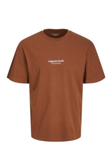 Jorvesterbro Tee Ss Crew Neck Noos Tops T-shirts Short-sleeved Brown J...