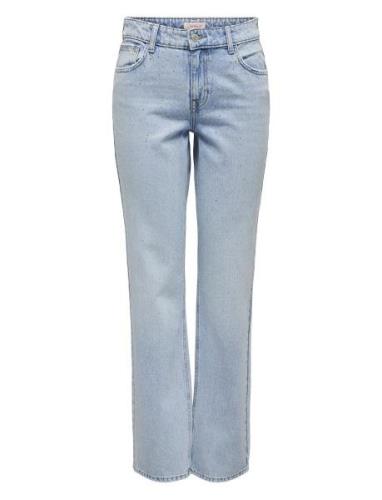 Onlbree Low Straight Rhinest Dnm Jns Azg Bottoms Jeans Straight-regula...