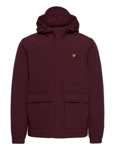 Hooded Pocket Jacket Tynn Jakke Purple Lyle & Scott