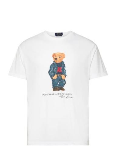 Classic Fit Polo Bear Jersey T-Shirt Tops T-shirts Short-sleeved White...