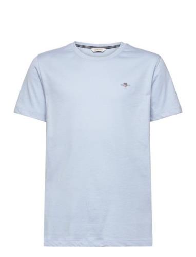 Shield Ss T-Shirt Tops T-shirts Short-sleeved Blue GANT