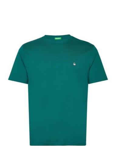 T-Shirt Tops T-shirts Short-sleeved Green United Colors Of Benetton