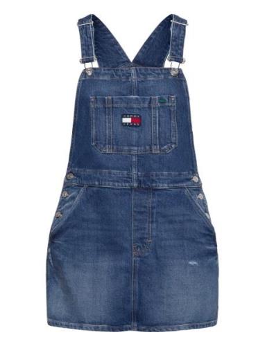 Dungaree Denim Dress Ch6138 Kort Kjole Blue Tommy Jeans