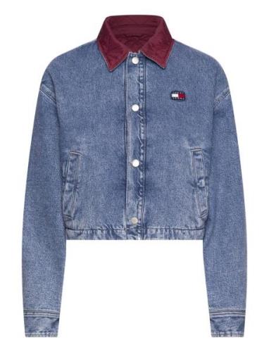 Quilted Revrsbe Boxy Jkt Ch4038 Dongerijakke Denimjakke Blue Tommy Jea...