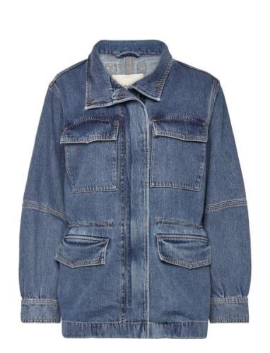 Denim Field Jacket Dongerijakke Denimjakke Blue GANT