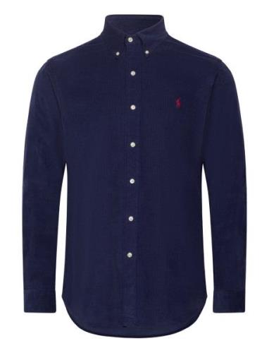 Custom Fit Corduroy Shirt Tops Shirts Casual Navy Polo Ralph Lauren